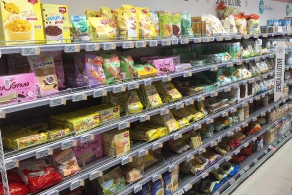Glutenvrij eten in Italië supermarkt coop