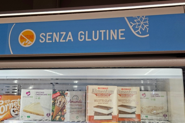 Glutenvrij eten in Toscane Glutenvrije supermarkt Il Porto del Senza Glutine glutenvrije ijsjes