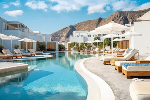 Glutenvrij Hotel TUI BLUE Meltemi Blu in Santorini Griekenland